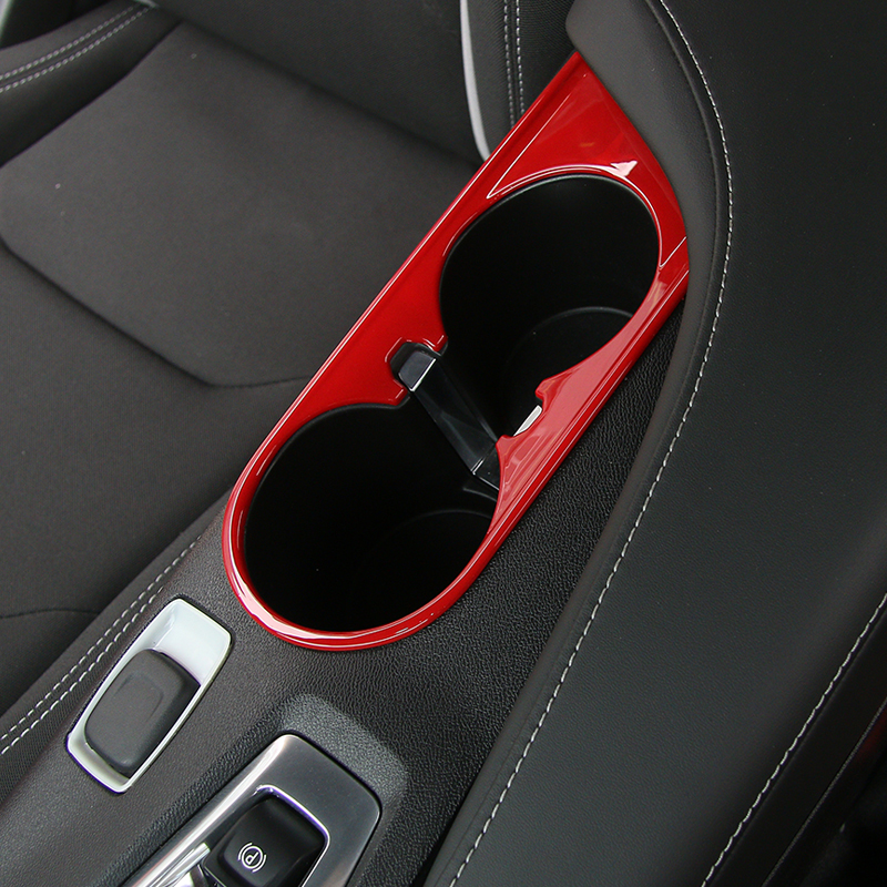ABS Front Cup Holder Cover Decoration Accessories For Chevrolet Camaro Up Car Styling Interior Accessories