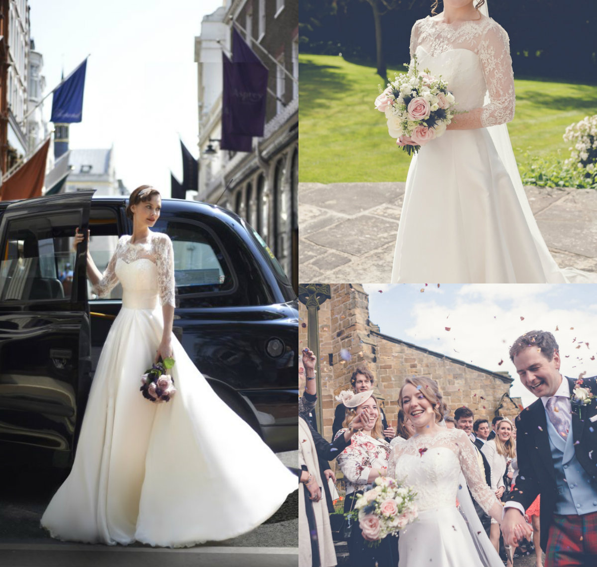 Modest Country Style Long Sleeve Wedding Dresses Bateau Neck A Line Satin Simple Lace Wedding Gowns Robe De Mariée Plus Size Bridal Dress