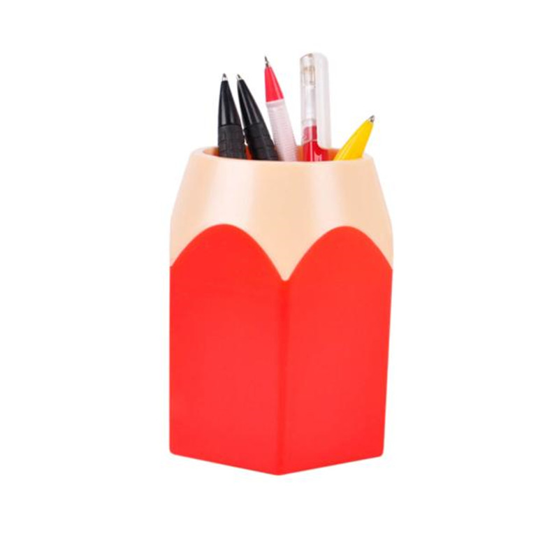 Makeup Brush Holder Desk Stationery Container Modern Creative Pen Vase Pencil Pot Desktop Pen Holder Desk Tidy Containe Box K4