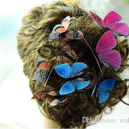 92 Styles Women Flower Brooches Christmas Brooch Pins 3D Butterfly Decorations Cloth Simulation Butterfly Pins Brooch Butterfly Pins 50 pcs