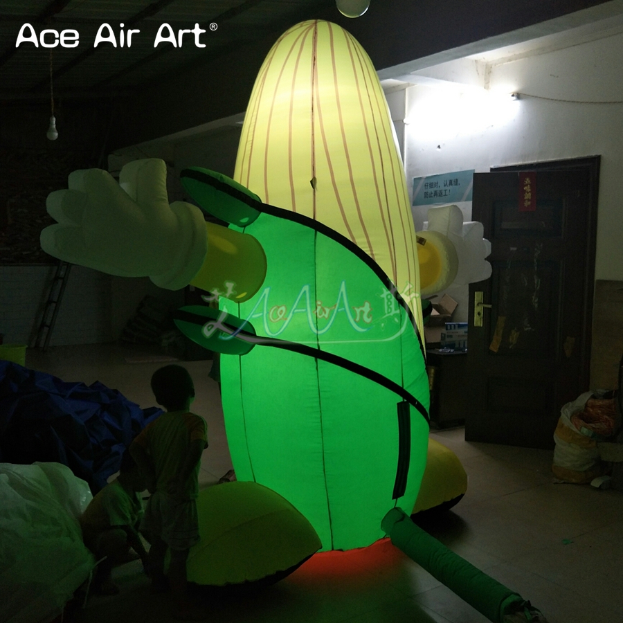 Customized Newest Design Food Product Inflatable Corn Lighting CORN Cob For Advertising Or Farm Exhibitions