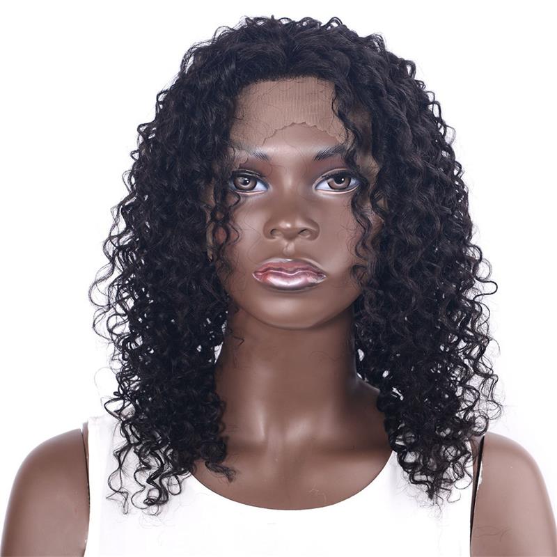 Free Part Full Lace Human Hair Wigs With Baby Hair 9A Natural Hairline Kinky Curly Brazilian Virgin Lace Front Wigs For Black Women