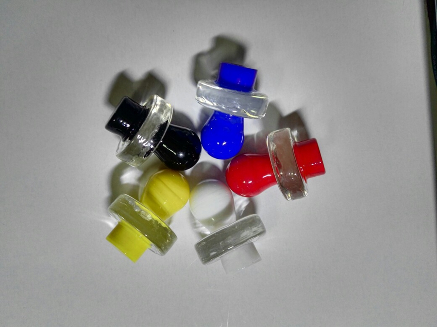Universal Colorful Universal Solid Colored glass UFO quartz carb cap for banger dab oil rigs, Quartz banger Nails
Universal Colorful Universal Solid Colored glass UFO quartz carb cap for banger dab oil rigs, Quartz banger Nails