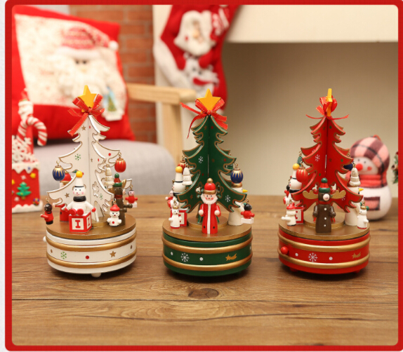 Wholesales Free shipping 2019 Christmas gift exquisite wooden carousel music box Christmas tree music box gift desktop decoration
Wholesales Free shipping 2019 Christmas gift exquisite wooden carousel music box Christmas tree music box gift desktop decoration