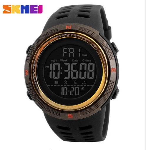 SKMEI Chronograph Sports Watches Men Silicone Countdown LED Digital Watch Military Waterproof Wristwatches Alarm Clock Male free shipping