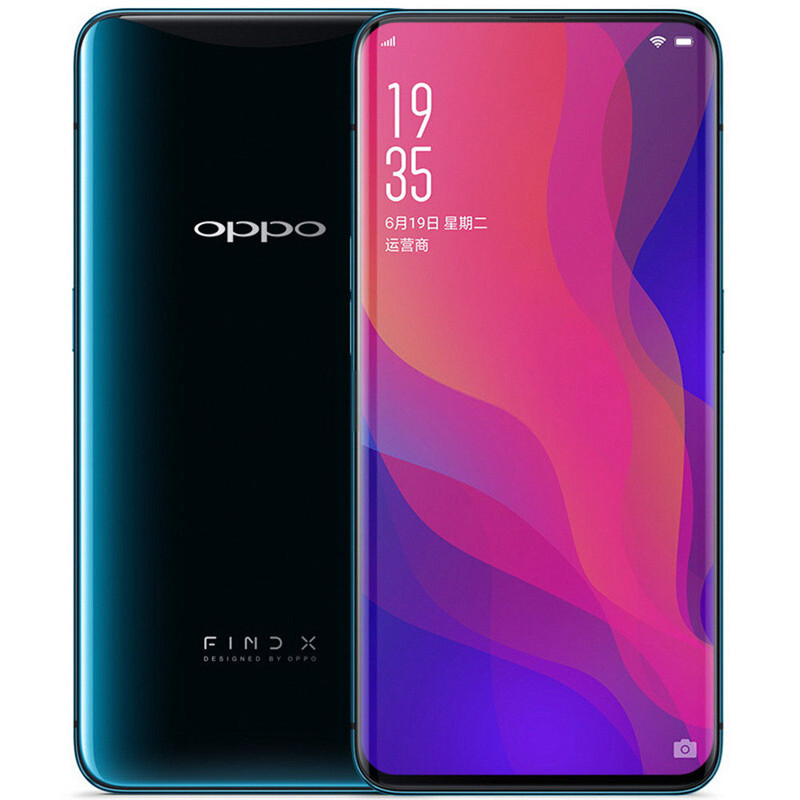 Original OPPO Find X 4G LTE Cell Phone 8GB RAM 128GB 256GB ROM Snapdragon 845 Octa Core Android 6.42" Curved Full Screen 25MP OTG 3D Face ID Smar