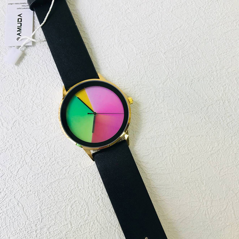 AMUDA Creative Style Fashion Neutral Rainbow Quartz Wristwatches Women Leather Strap Watches Men Clock Male Relogio Masculino, Brown
AMUDA Creative Style Fashion Neutral Rainbow Quartz Wristwatches Women Leather Strap Watches Men Clock Male Relogio Masculino, Brown