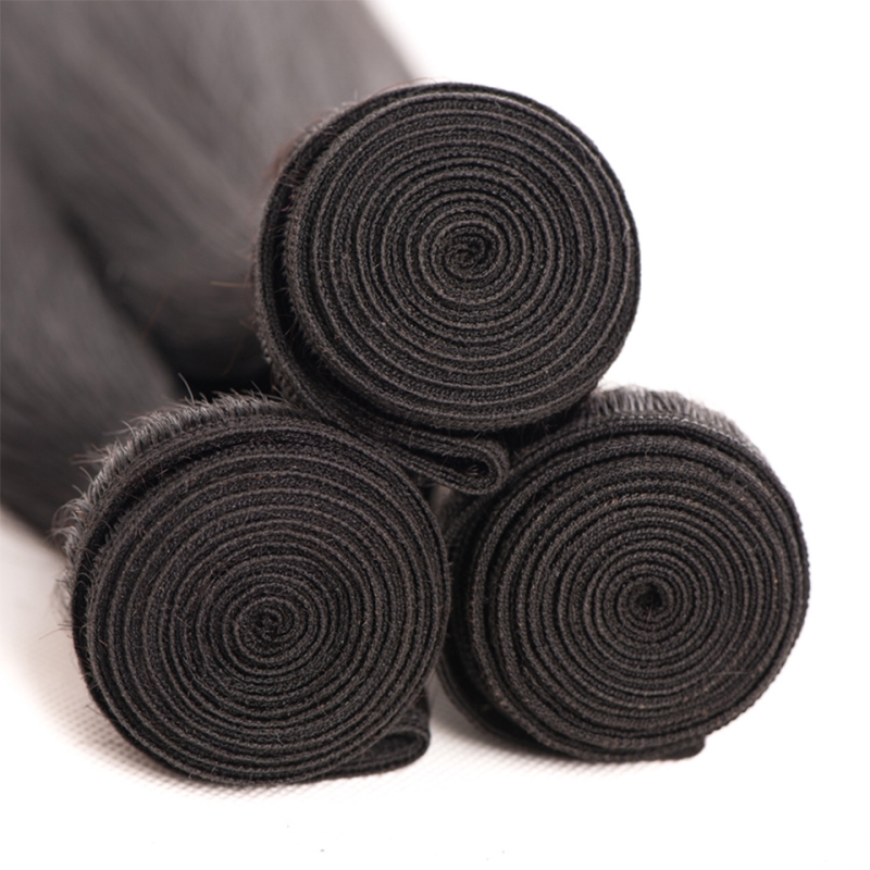 Peruvian Human Extensions Virgin Wholesale Hair Weaves Natural Color 95-100G/Piece Silky Straight One Bundle