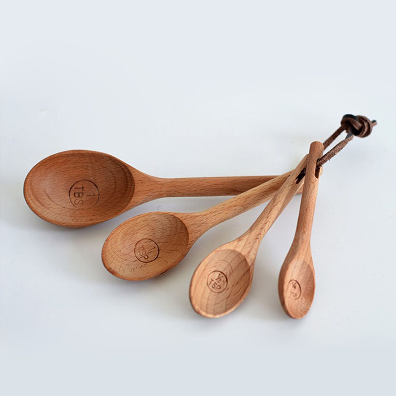 4Pcs/Set Zakka Style Beech Wood Measuring Spoons Set Kitchen Cook Tea Measuring Spoon Wooden Baking Tool ZA6156
4Pcs/Set Zakka Style Beech Wood Measuring Spoons Set Kitchen Cook Tea Measuring Spoon Wooden Baking Tool ZA6156