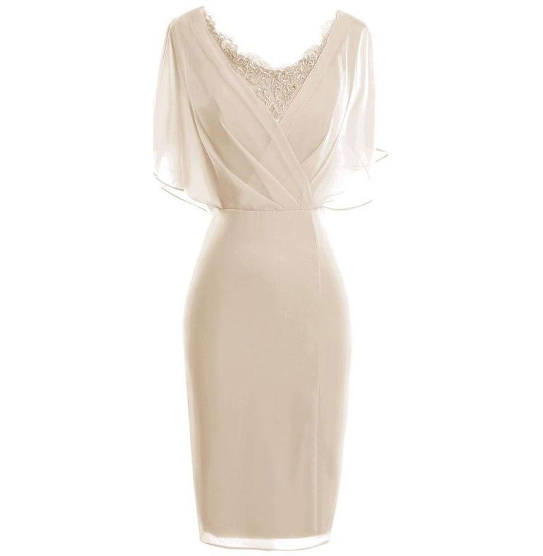 Hot Selling Chiffon Knee Length Beaded Appliques Mother of the Bride Dresses for Wedding Party Mother of the Groom Dresses in Stock, Burgundy
Hot Selling Chiffon Knee Length Beaded Appliques Mother of the Bride Dresses for Wedding Party Mother of the Groom Dresses in Stock, Burgundy