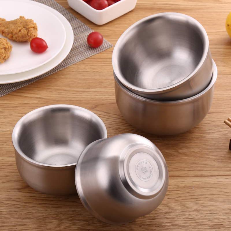 Popular Double Layer Rice Bowl 304 Stainless Steel Korean Type Hot Resistant Children Bowls
Popular Double Layer Rice Bowl 304 Stainless Steel Korean Type Hot Resistant Children Bowls