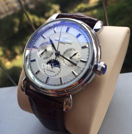 2017 New Brown Leather Fashion Mechanical Men's Stainless Steel Automatic Movement Watch Sports mens Self-wind Watches Wristwatch PT wa
2017 New Brown Leather Fashion Mechanical Men's Stainless Steel Automatic Movement Watch Sports mens Self-wind Watches Wristwatch PT wa