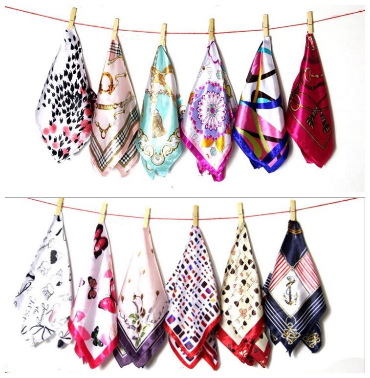24 COLORS Sping And Autumn Female Satin Scarf Square Scarves Printed Silk Scarf 50*50cm
24 COLORS Sping And Autumn Female Satin Scarf Square Scarves Printed Silk Scarf 50*50cm