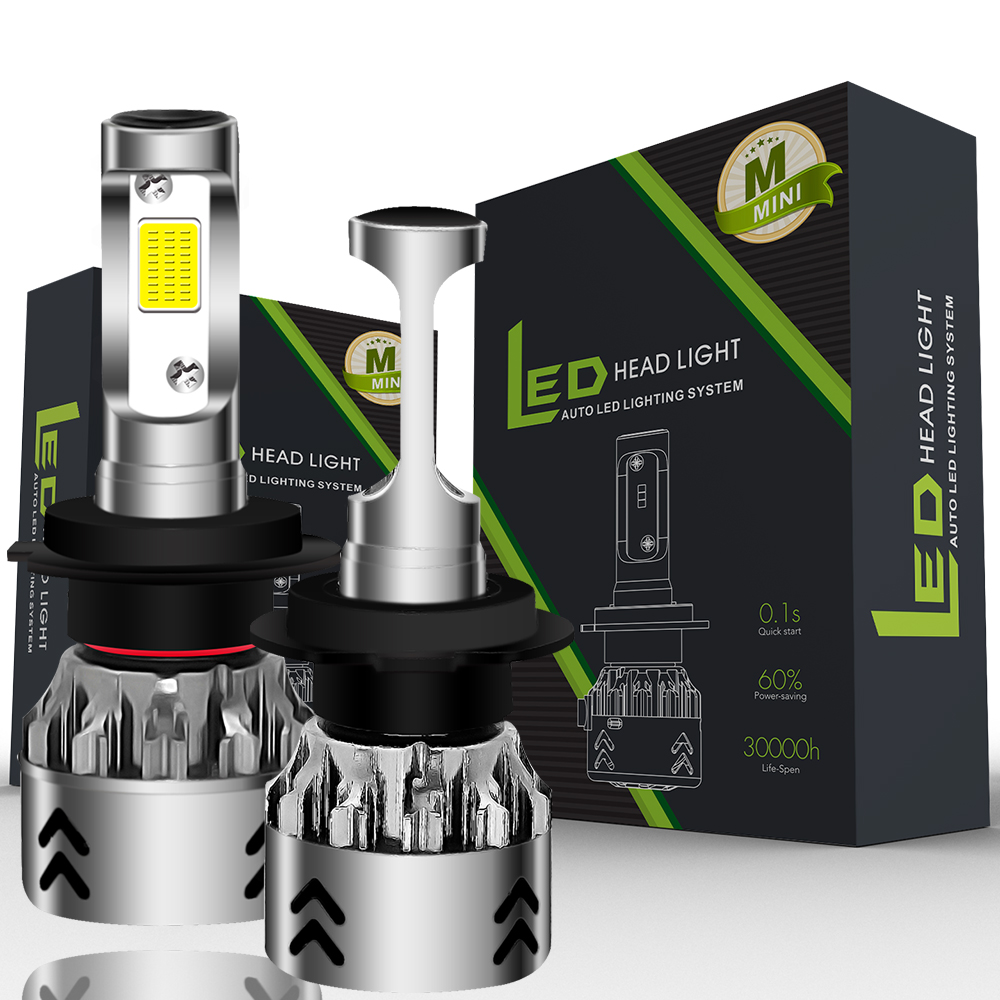 PAMPSEE Mini6 H1 Headlight Bulbs 10000LM H4 Led 12V 24V 9005 HB3 9006 HB4 H7 Led Car Lights 6000K H11 Cob Spot Lamp