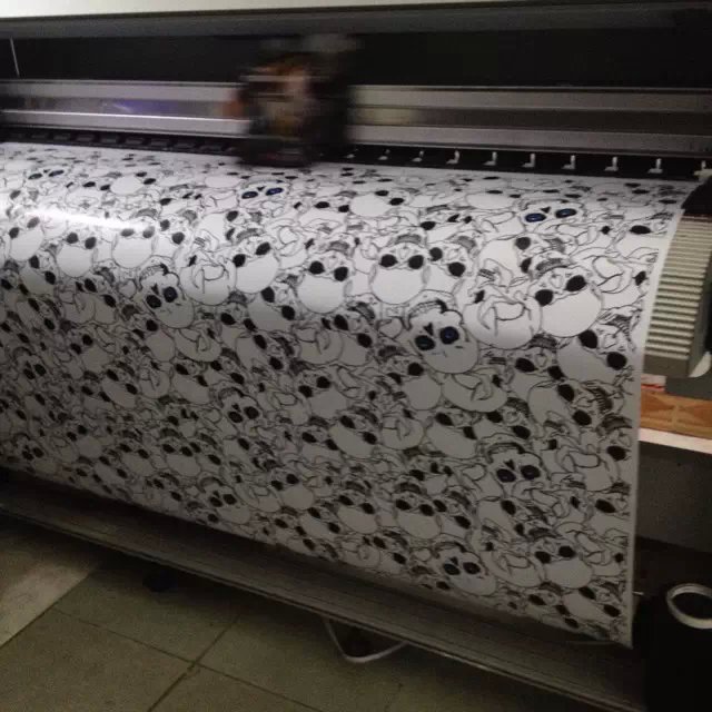 White Solvent Printable Paintable Vinyl Wrap With Air bubble free Self adheisve Vinyls for car wrap graphic 1.52x30m/5x98ft Roll