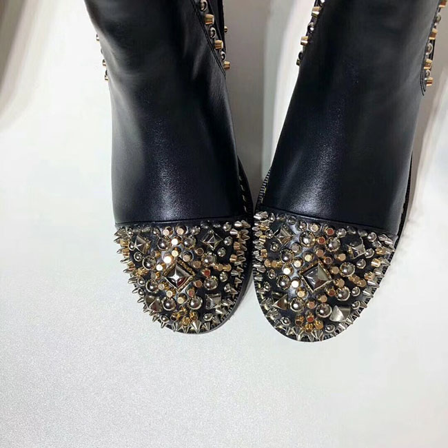 2019 new classic toe rivet design ladies' short boots fashion personality high quality ladies leather boots size 35-40