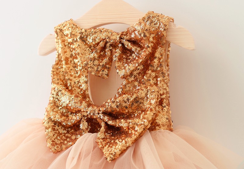 First Birthday Baby Dresses 1 2 year Infant Party Toddler Christening Gown Newborn Clothes Tutu Sequins Summer Dresses For Girls