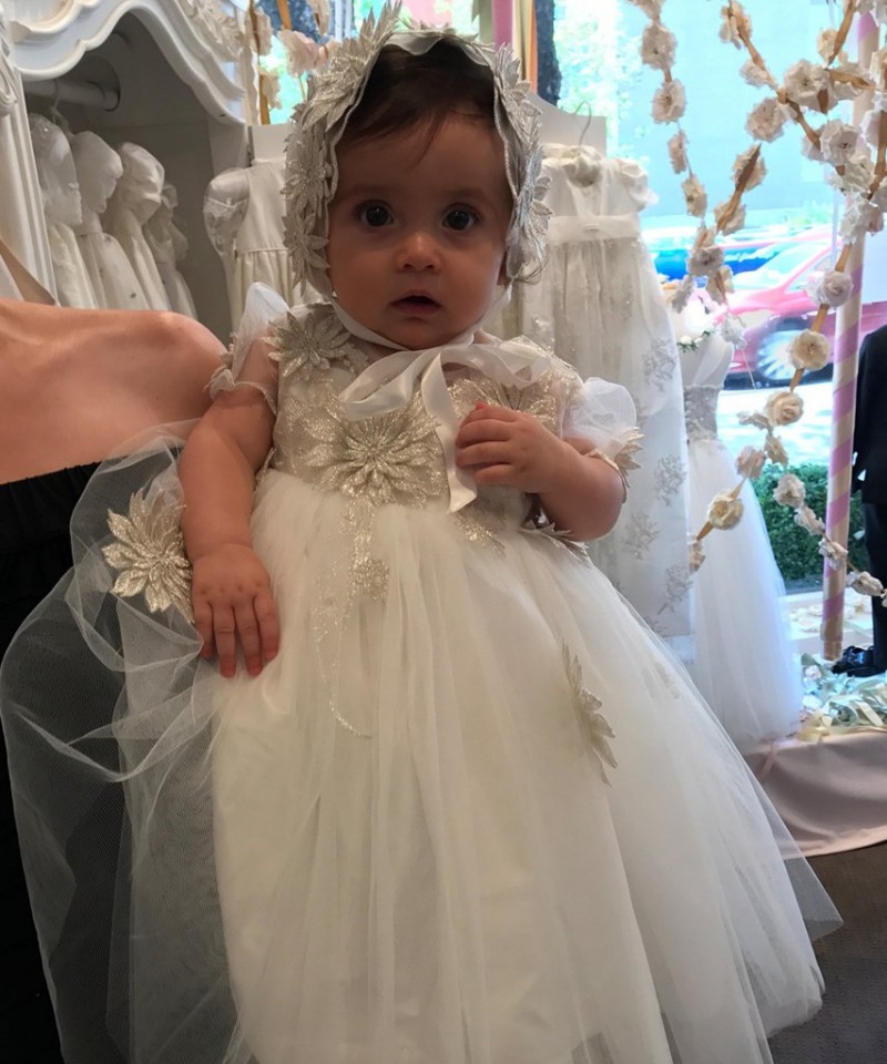 Cheap 2019 New Christening Gowns For Baby Girls With Long Sleeves Jacket Lace Baptism Dresses With Bonnet First Communication Dress
