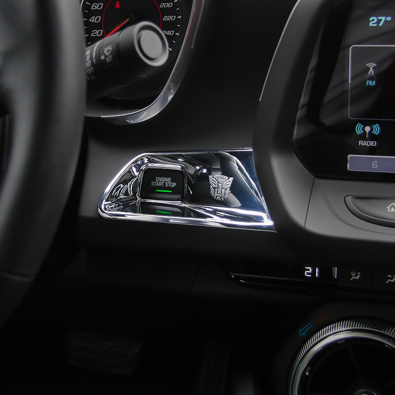 ABS Engine Key Start Stop Button Trim Decoration Cover For Chevrolet Camaro 2017 Up Car Styling Interior Accessories