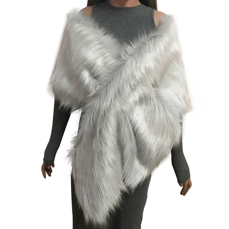 Faux Fur Coat Women Ponchos And Capes Bridal Shawl Cape y Vest Coats Women Abrigo Mujer Fourrure New Winter Coats114863770