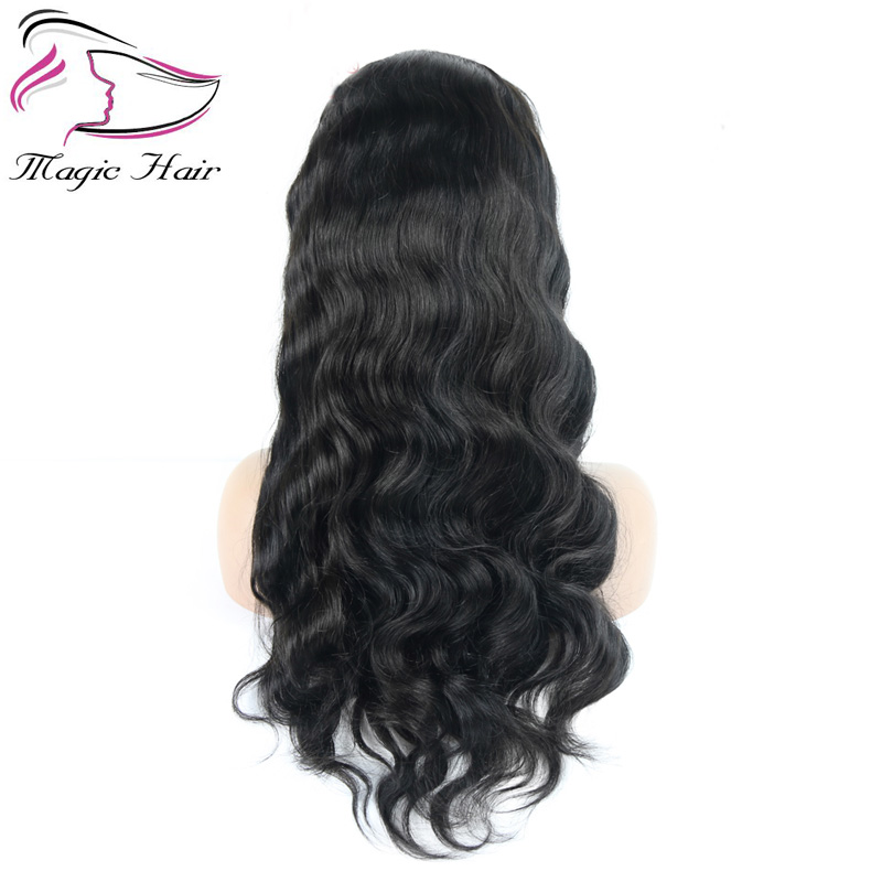 Brazilian human hair wigs non-remy lace front wigs with baby hair pre-plucked hairline body wave 230% density customized accepted