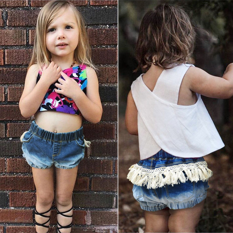 Girl BabyTassel Jeans shorts kids Short Denim pants summer baby short Jean fashion children pants trousers, Blue
Girl BabyTassel Jeans shorts kids Short Denim pants summer baby short Jean fashion children pants trousers, Blue