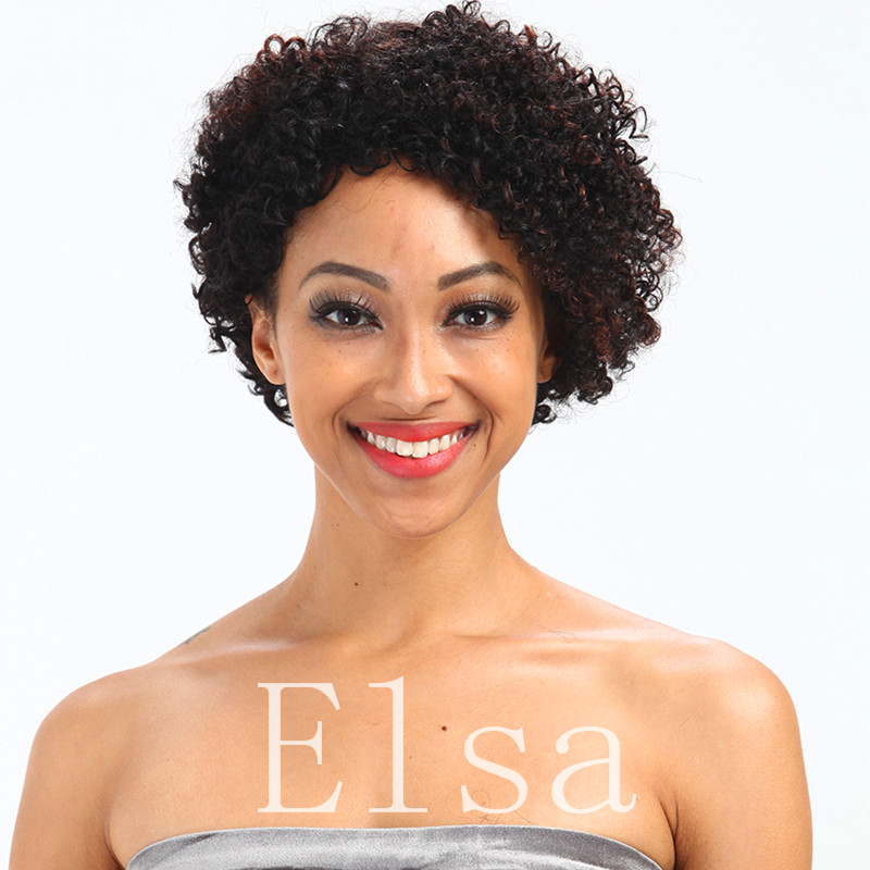 Top quality lace wigs Celeb Afro kinky curl Glueless Cap 8 inch natural Indian Remy human hair regular affordable machine made Short wig, Natural color
Top quality lace wigs Celeb Afro kinky curl Glueless Cap 8 inch natural Indian Remy human hair regular affordable machine made Short wig, Natural color