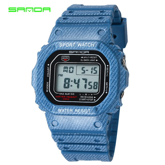 SANDA Fashion Men's Sports Watches Casual Women Digital LED Electronic Wristwatch Military Waterproof Clock Reloj Hombre, Dark blue women
SANDA Fashion Men's Sports Watches Casual Women Digital LED Electronic Wristwatch Military Waterproof Clock Reloj Hombre, Dark blue women