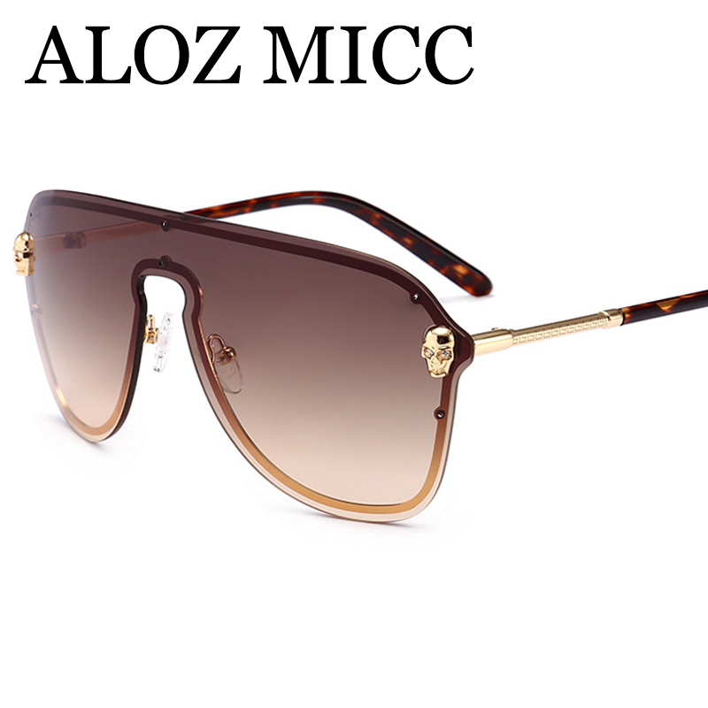 ALOZ MICC 2018 designer sunglasses rimless mens sunglasses women Unique One-piece glasses Oversized alloy Eyewear high-quality UV400 A566, White;black
ALOZ MICC 2018 designer sunglasses rimless mens sunglasses women Unique One-piece glasses Oversized alloy Eyewear high-quality UV400 A566, White;black