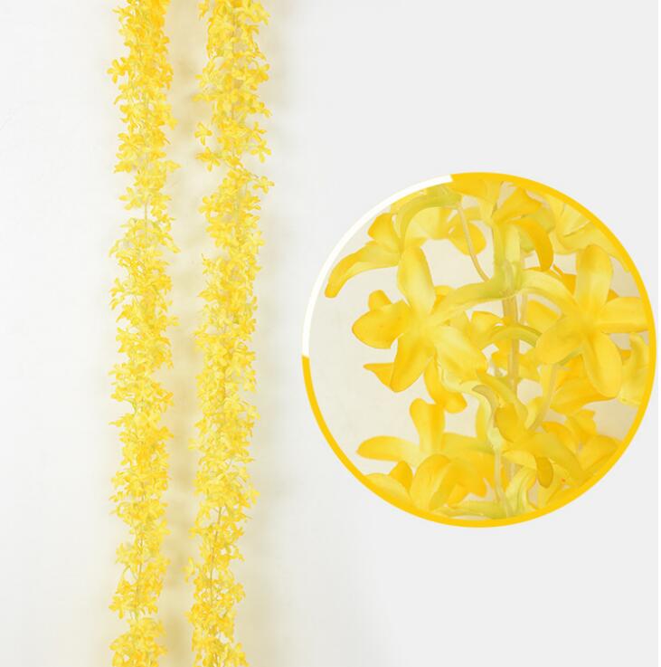 Artificial Flowers Cherry Blossom attificial Lilac flowers Vine beautiful rattan for wedding decotations Encryption flower string AF06