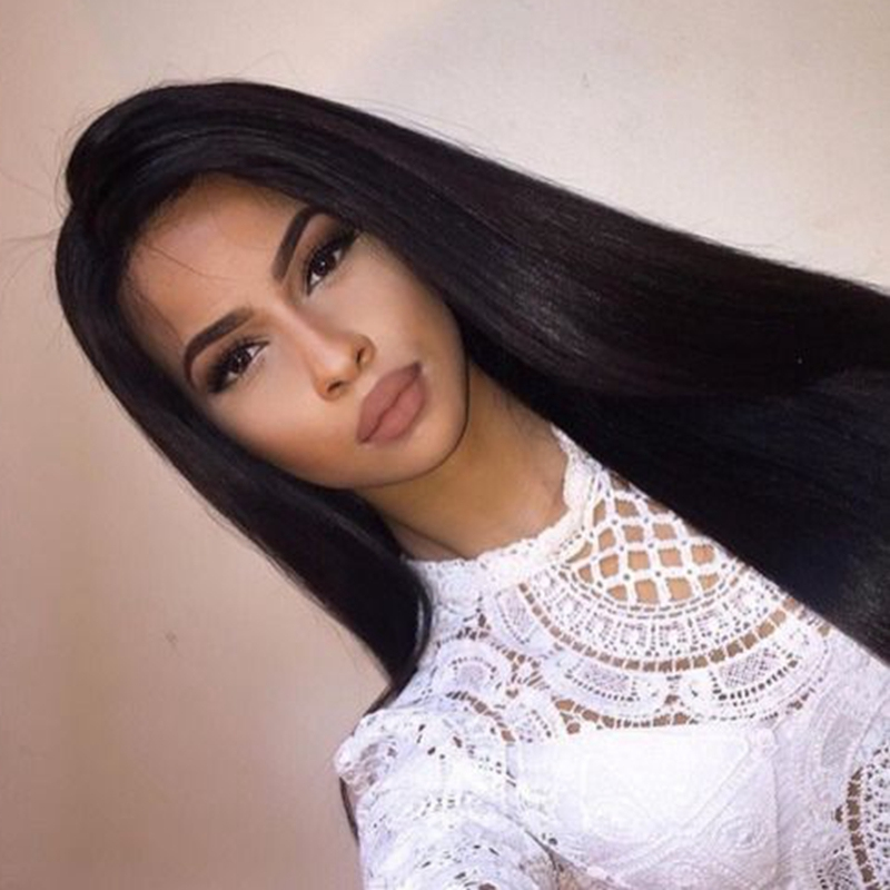 Unprocessed Brazilian Human Hair Silk Top Full Lace Wigs Long Straight Glueless Silk Base Lace Front Wigs With Baby Hair For Black Women, #1
Unprocessed Brazilian Human Hair Silk Top Full Lace Wigs Long Straight Glueless Silk Base Lace Front Wigs With Baby Hair For Black Women, #1