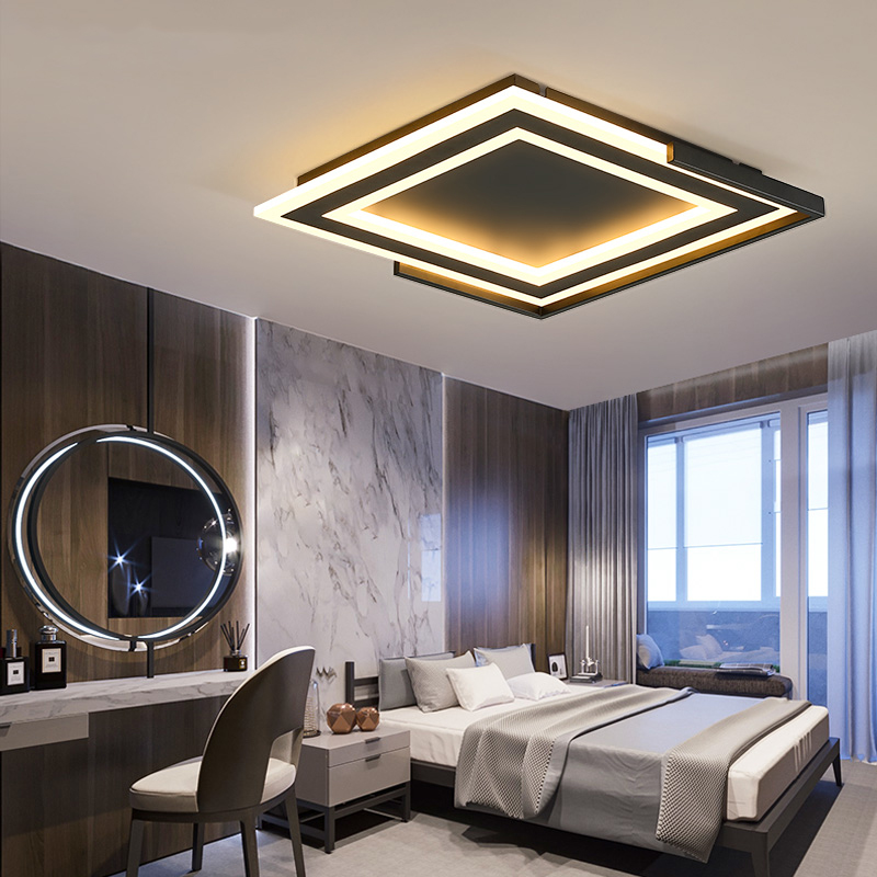 Modern Led Ceiling Chandelier Square Black or White Living Room Bedroom Study Room Deco Minimalism Led Chandelier Fixtures-RNB20
Modern Led Ceiling Chandelier Square Black or White Living Room Bedroom Study Room Deco Minimalism Led Chandelier Fixtures-RNB20