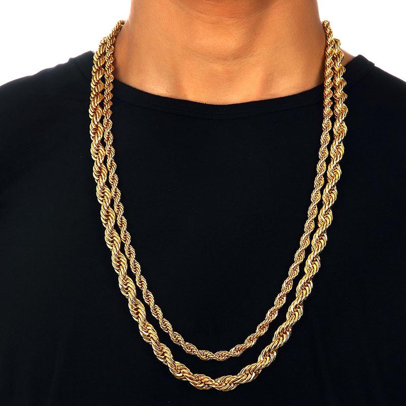 2018 new New 6mm And 9mm Gold Color Metal Braid Twisted Chain 29.5 Inch For Men Women Stunning Fashion Cool Jewelry Bijoux For Gift, Silver
2018 new New 6mm And 9mm Gold Color Metal Braid Twisted Chain 29.5 Inch For Men Women Stunning Fashion Cool Jewelry Bijoux For Gift, Silver