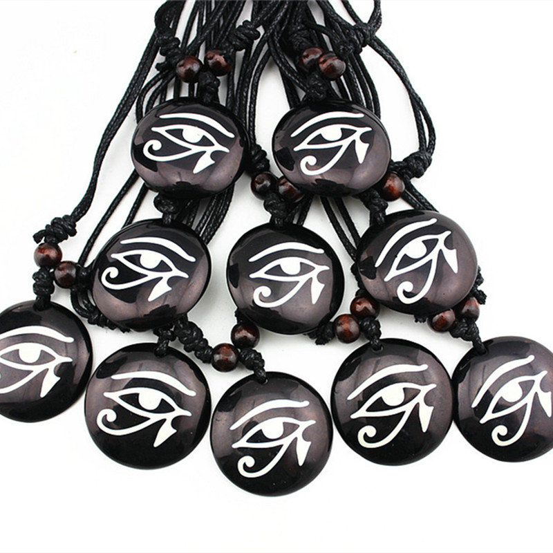Fashion Jewelry Wholesale Mixed 12pcs Imitation Yak Bone Resin Carved The Eye of Horus Pendant Necklace for men women's Amulet MN576, Silver
Fashion Jewelry Wholesale Mixed 12pcs Imitation Yak Bone Resin Carved The Eye of Horus Pendant Necklace for men women's Amulet MN576, Silver