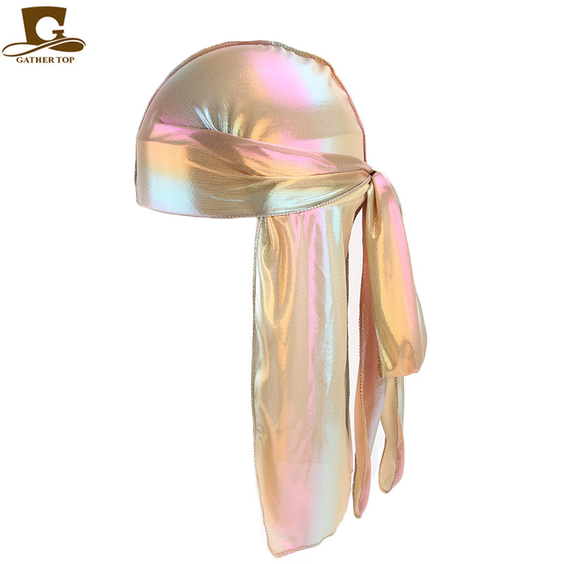Women Headband Reese Silk Long Tail Pirate Hat Baotou Hair Band Hip Hop Cloak Cap DURAG Hair Accessories Free Shipping