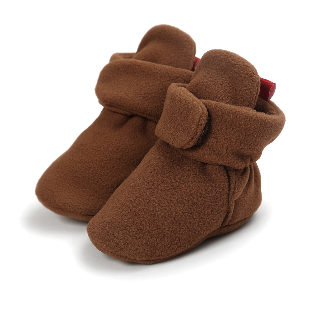 Newborn Baby Shoes Winter Kids Boy Girl Cotton Cloth Booties First Walker Anti-slip Soft Sole Toddler Sneaker First Walkers