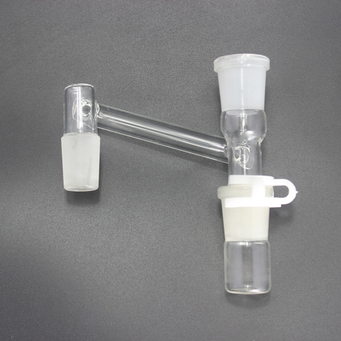 Dropdown Adapter Smoking Glass Reclaimer Kit for Glass Bong Water Pipes Come with Keck Clip