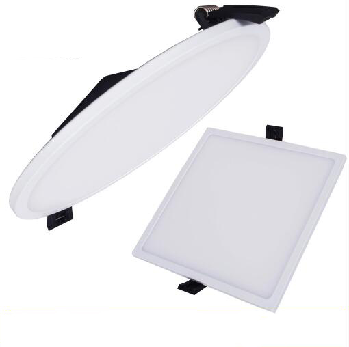 Integrate Led Recessed Downlights Round/Square LED Ceiling Recessed Light 5W 8W 16W 24W 32W Black Heat Radiator SMD 4014