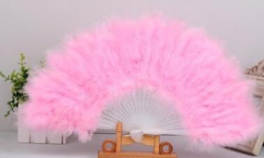 Beautiful feather fan dance props Wedding Party Hand Fancy Dress Costume Event Party Supplies 8pcs wholesale