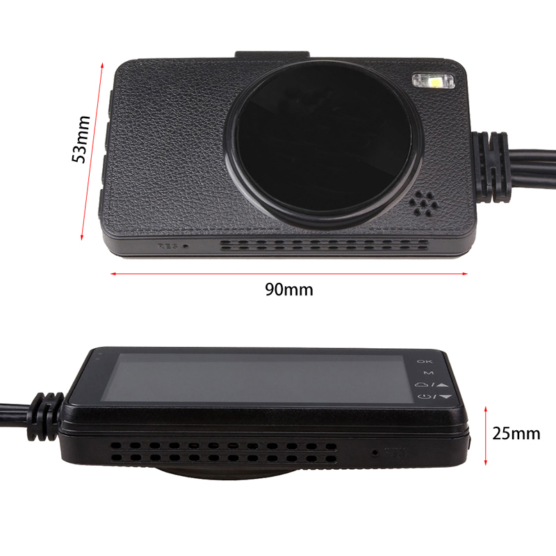 New Update 3 inch LCD Screen Dual Cameras Mini 1080P Motorcycle DVR Waterproof Video Recorder With G-Sensor Motor Dash Camera