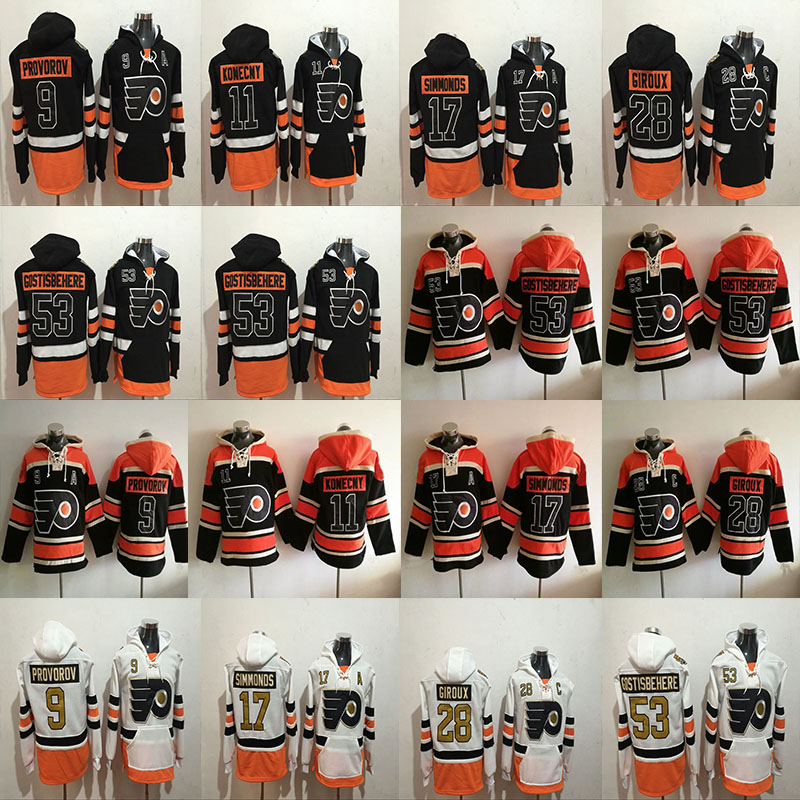 53 Shayne Gostisbehere 17 Wayne Simmonds 9 Ivan Provorov 11 Travis Konecny 28 Claude Giroux Philadelphia Flyers Hockey Hoodies Sweatshirts, 1 black 9
53 Shayne Gostisbehere 17 Wayne Simmonds 9 Ivan Provorov 11 Travis Konecny 28 Claude Giroux Philadelphia Flyers Hockey Hoodies Sweatshirts, 1 black 9