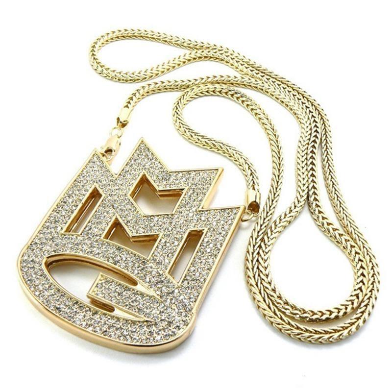 CARA new ICED out MAYBACH MUSIC GROUP MMG Pendant 36 Franco chain maxi necklace hip hop necklace EMEN039S chokers neckla257K3
