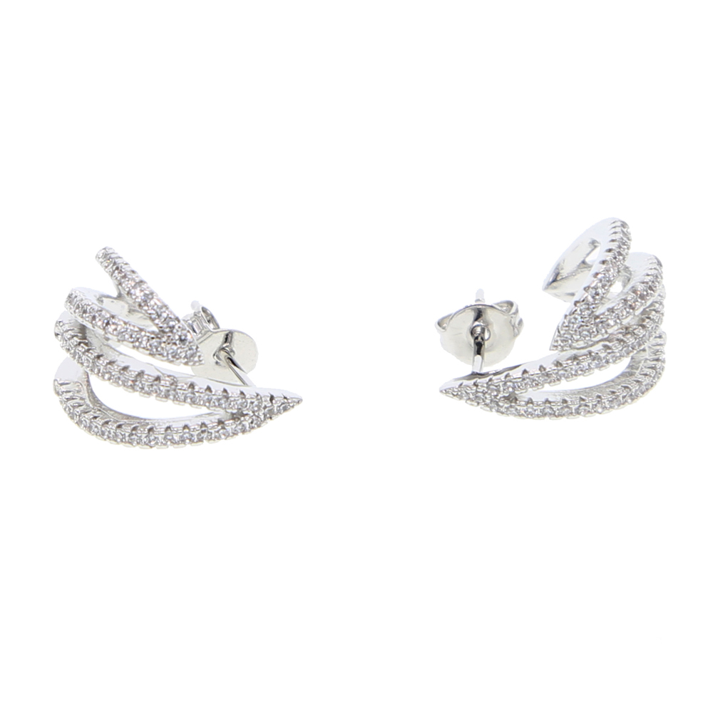 fashion bud flower stud earriing arround ear new design gorgeous elegance women gift studs fashion jewelry