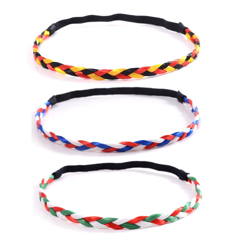 Fashion Fans Men's and Women's National Flag Series Elastic Headband Flag Braided Patchwork Headband Sport New Headbands
Fashion Fans Men's and Women's National Flag Series Elastic Headband Flag Braided Patchwork Headband Sport New Headbands