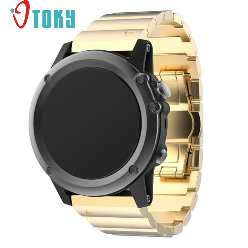 Hot Sale OTOKY Fabulous Metal Stainless Steel Watch Wrist Band Strap for Garmin 3/HR #freeshipping