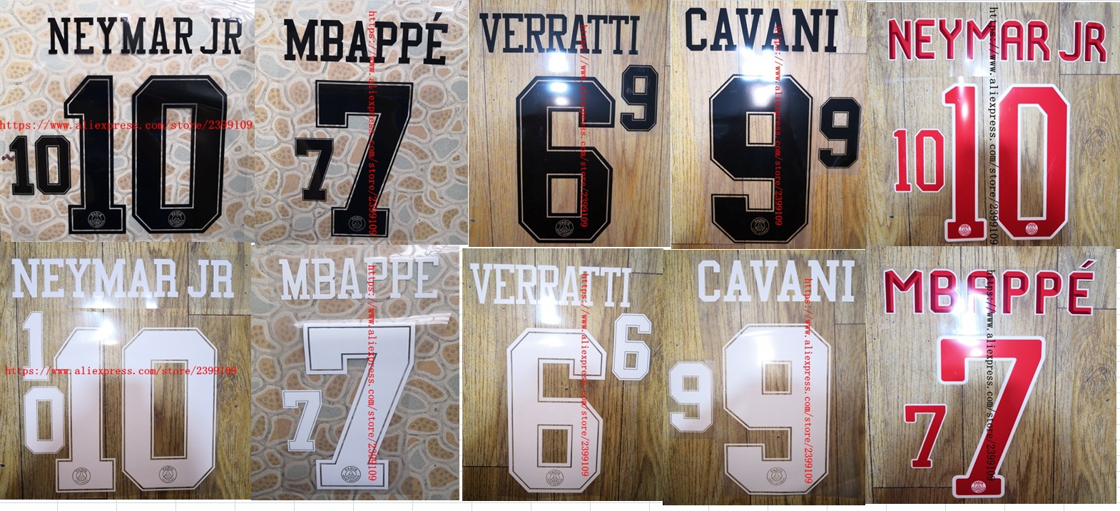 2018-2019 MBAPPE DI MARIA VERRATTI DANI ALVES T.SILVA NEYMAR JR CAVANI DRAXLER KIMPEMBE CHOUPO-MOTING nameset patch badge
2018-2019 MBAPPE DI MARIA VERRATTI DANI ALVES T.SILVA NEYMAR JR CAVANI DRAXLER KIMPEMBE CHOUPO-MOTING nameset patch badge