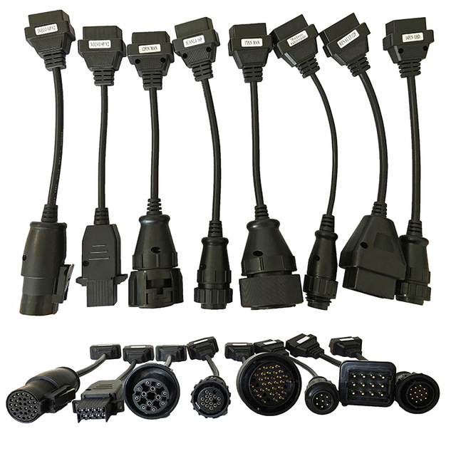Full Set 8 Truck Cables OBD2 Diagnostic OBD OBDII OBD 2 Connecter Cable For TCS CDP Pro cable connecter
Full Set 8 Truck Cables OBD2 Diagnostic OBD OBDII OBD 2 Connecter Cable For TCS CDP Pro cable connecter