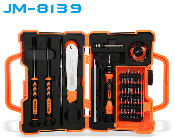 

JAKEMY JM-8139 45 In 1 Precise Screwdriver Set Repair Kit Opening Tools For Cellphone Computer Electronic Maintenance