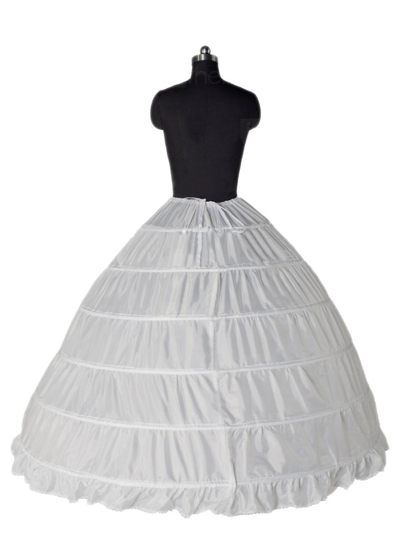 Ball Gown 6 Hoop Petticoats Underskirt Full Crinoline For Bridal Wedding Dress Accessories