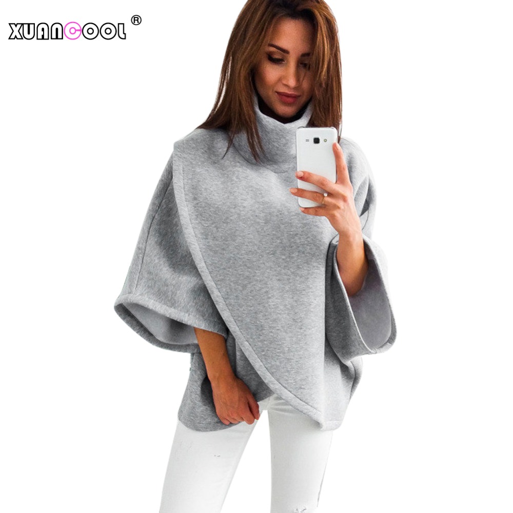 XUANCOOL Women Sweatshirt Autumn Winter Loose Sleeve Irregular Keep Warm Coat Pullovers Streetwear Hoodies Jacket Sudadera Mujer, Black
XUANCOOL Women Sweatshirt Autumn Winter Loose Sleeve Irregular Keep Warm Coat Pullovers Streetwear Hoodies Jacket Sudadera Mujer, Black